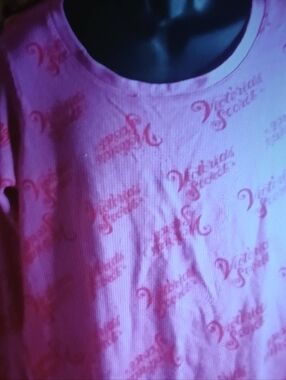 Victoria's Secret Pink All-Over Logo Ribbed Tank